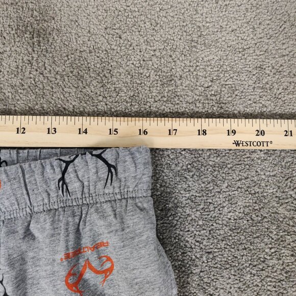 Realtree Men's Pajama Bottom Size M Gray Cotton Viscose Sleepwear Logo Print - Picture 6 of 9